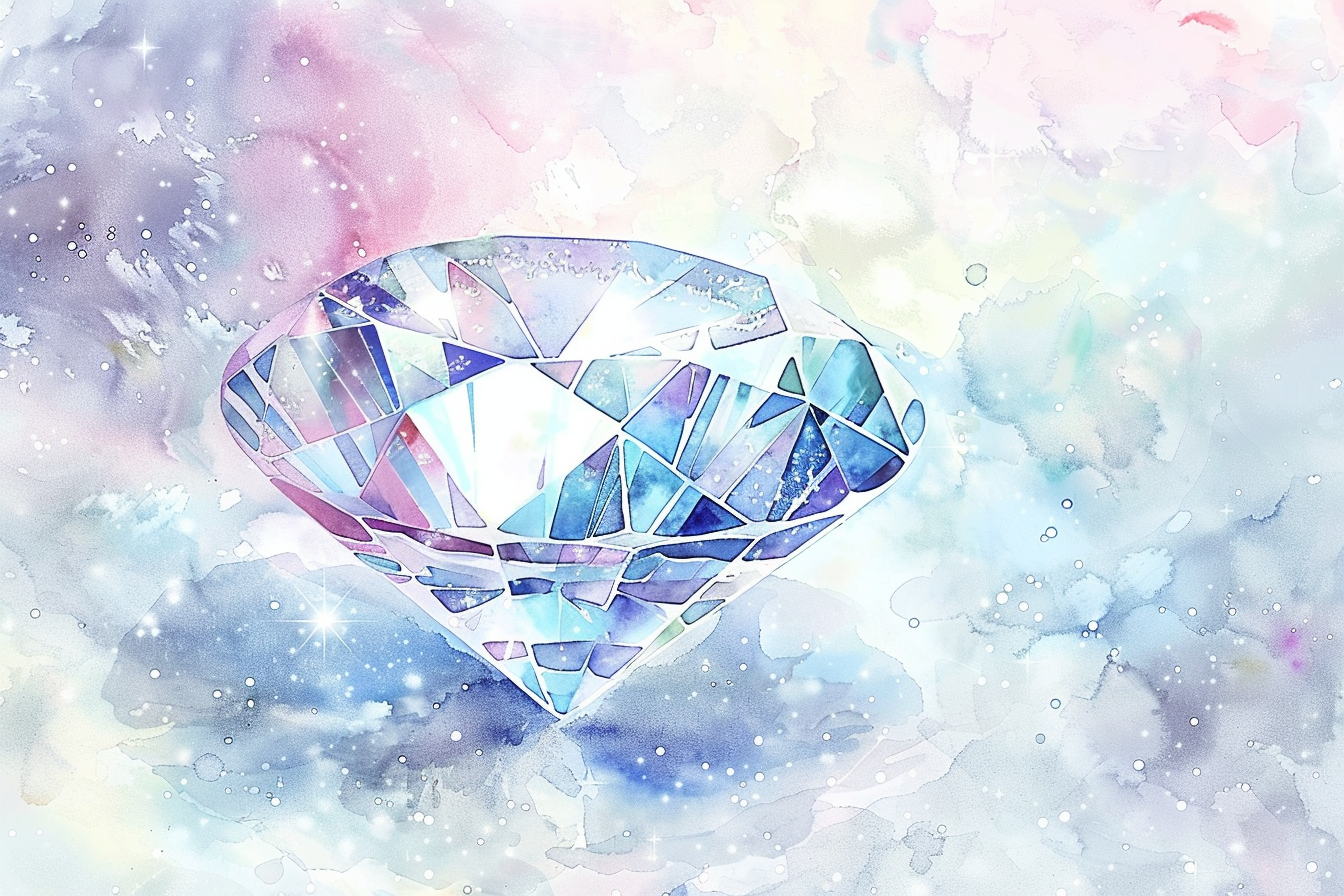 u5452632183_A_delicate_watercolor_painting_of_a_shining_diamo_8169d462-42b5-4324-a7ea-acdd68672da7_0