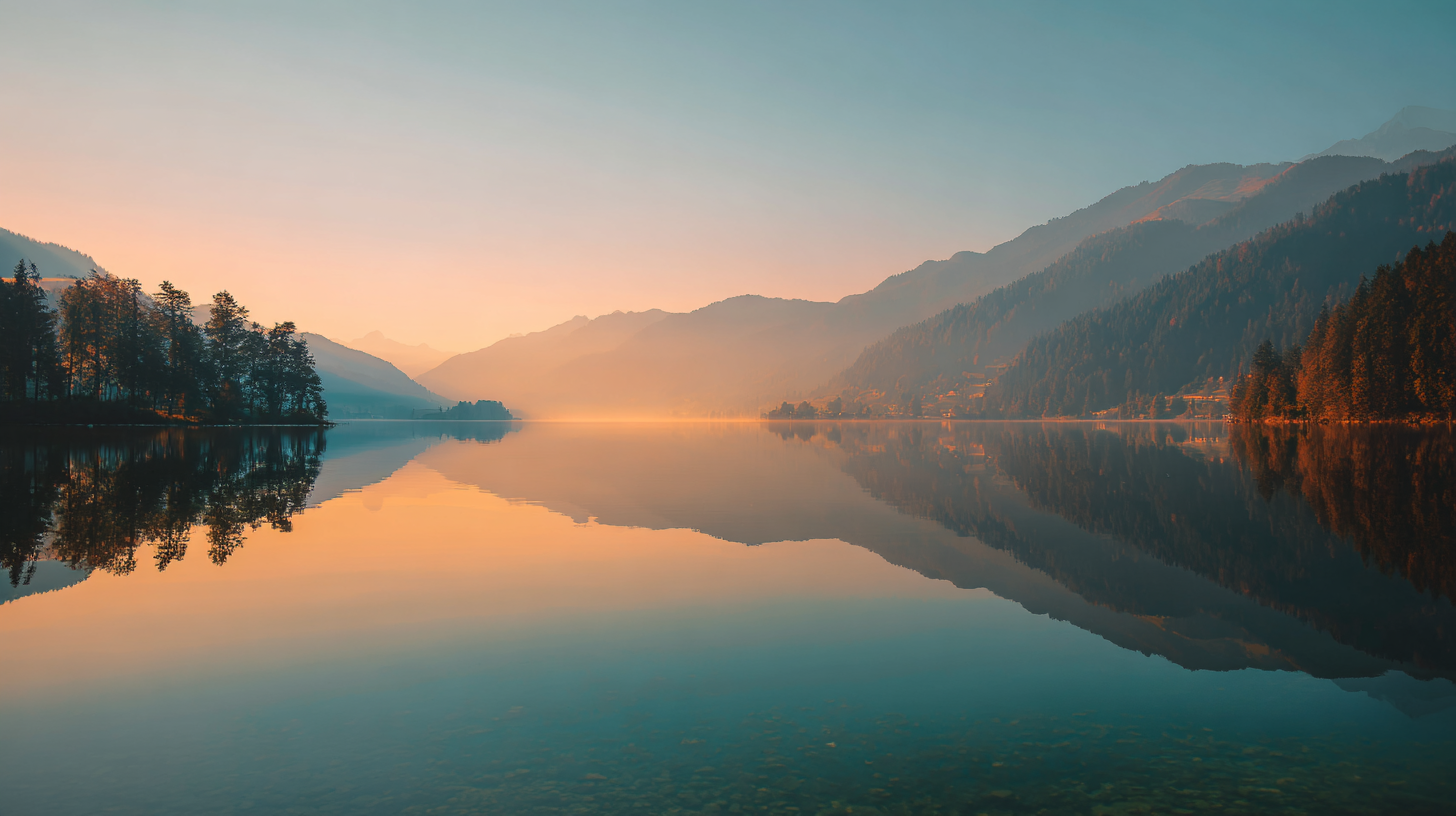 u5452632183_A_tranquil_mountain_lake_at_sunrise_perfectly_ref_1c586681-a082-47eb-9a13-54cec4bd31dc_0